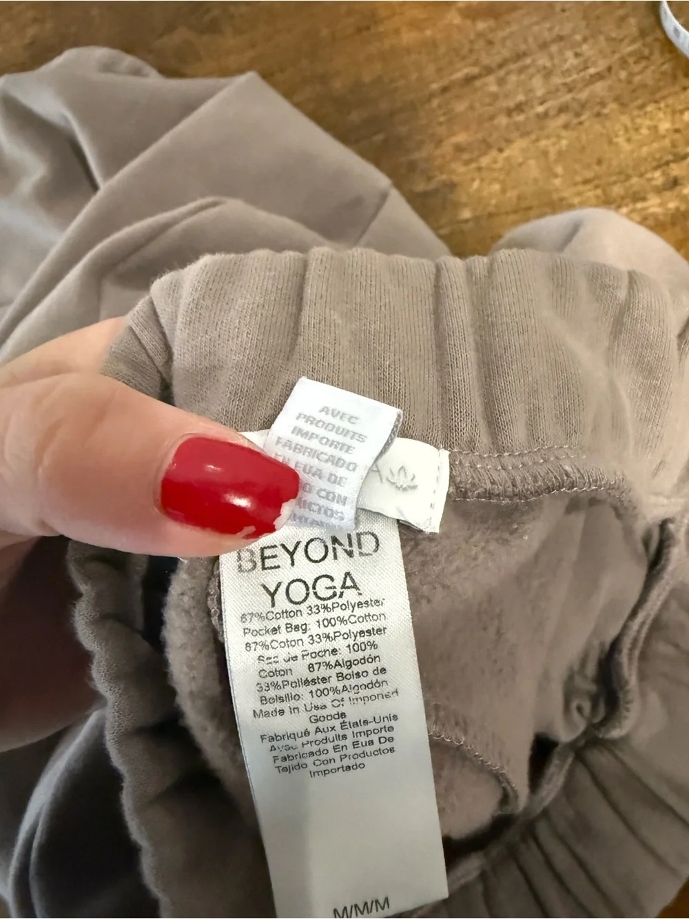 Beyond Yoga On The Go High Rise Fleece Sweatpants Wide Leg Slit